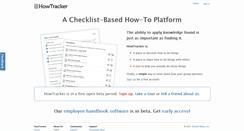 Desktop Screenshot of howtracker.com